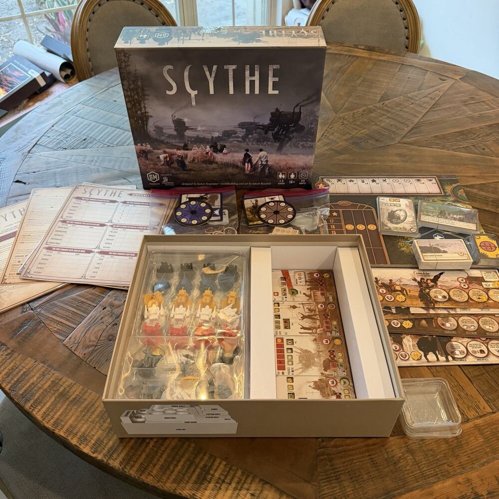 Scythe Board Game 2015 Stonemaier Games New Open Box Mostly Unpunched Complete